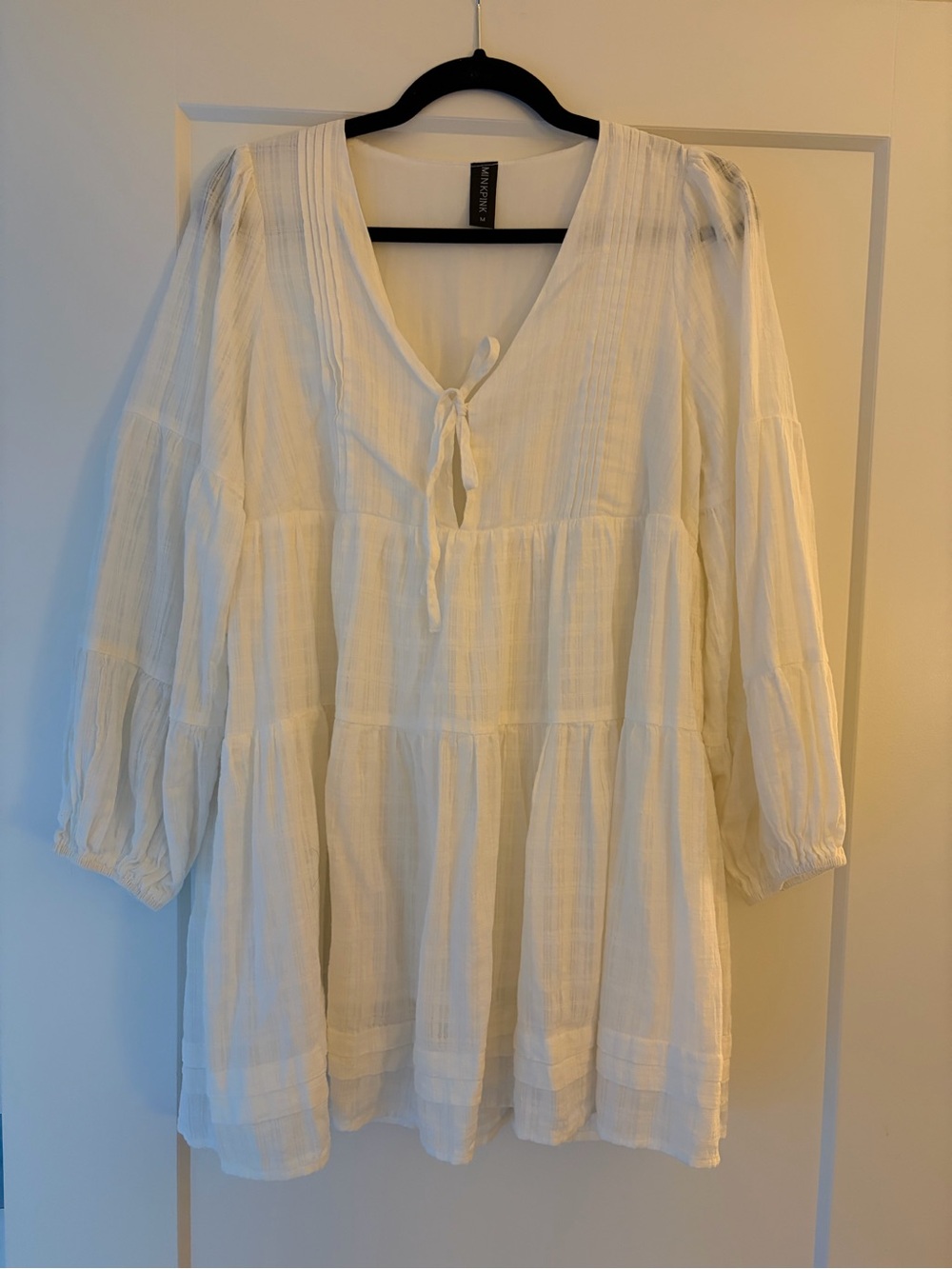 MINKPINK White Babydoll Dress
